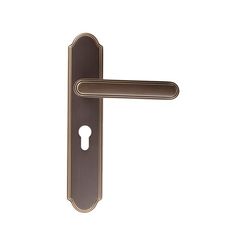 513-028 Lock une pièce de chambre en cuivre simple rétro chinois